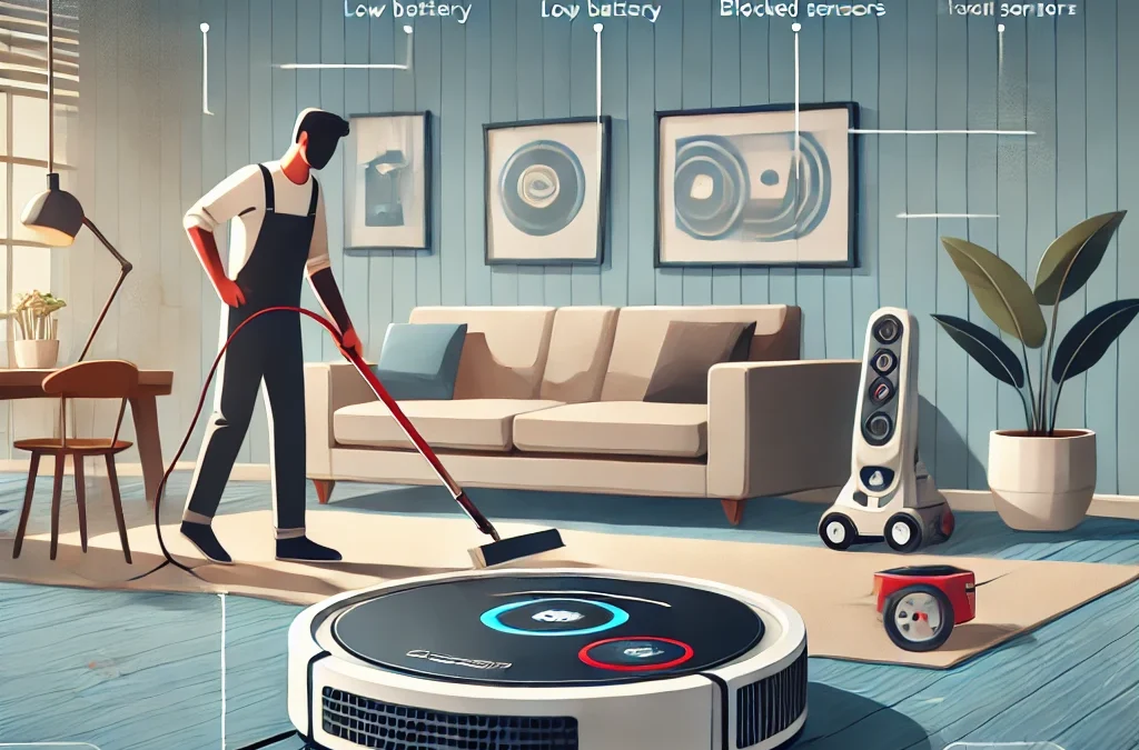 Rozwiązania problemów i najczęstsze usterki robotów odkurzających