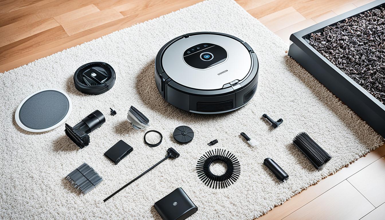 robot sprzatający wymiana filtra i szczotki